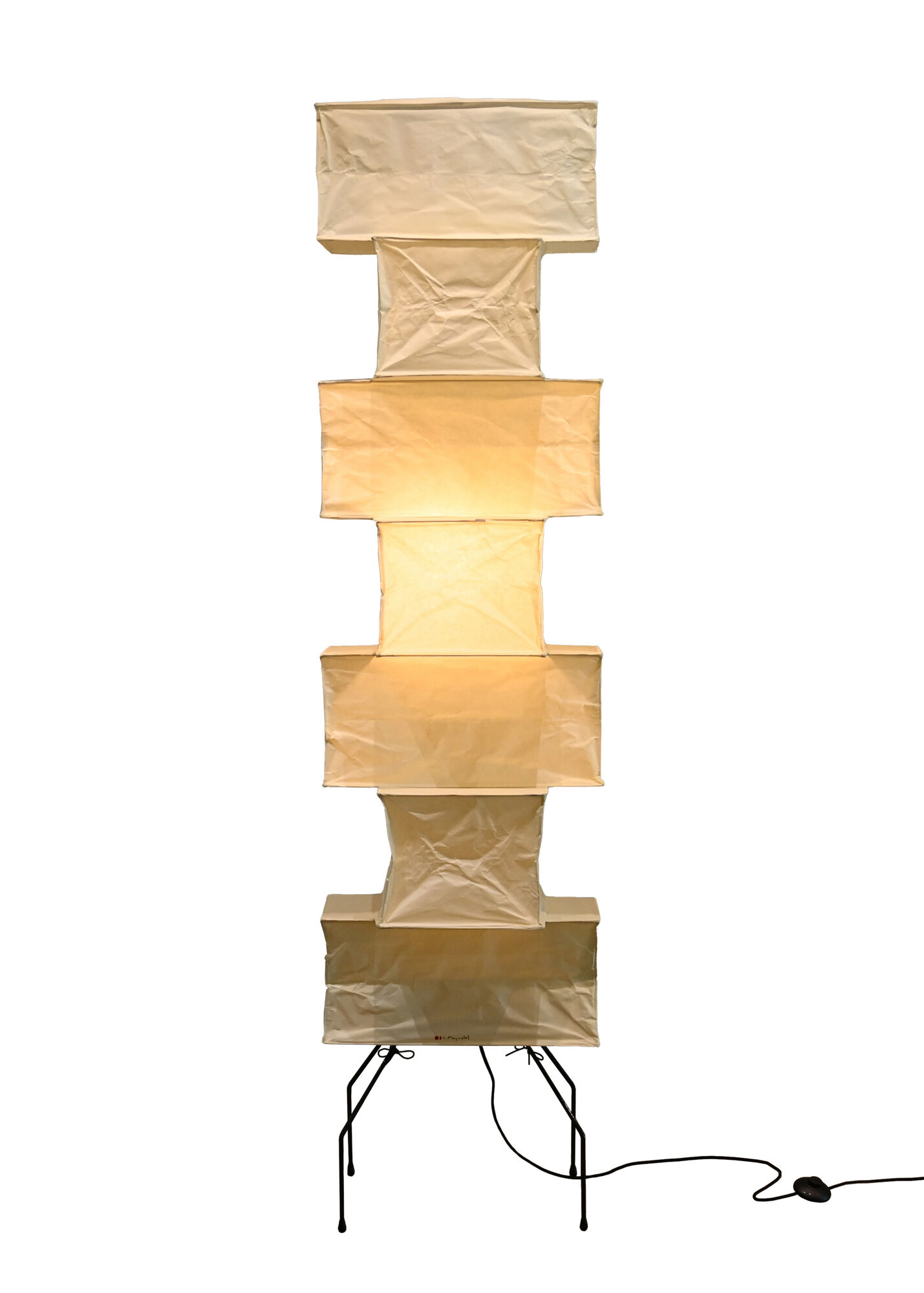 Isamu Noguchi Akari Light Sculpture Model UF4-L10 Handcrafted by Ozeki, Japan