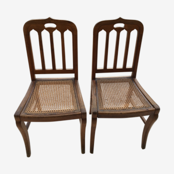 Pair of can chairs