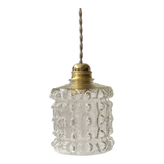 Glass pendant lamp 60s