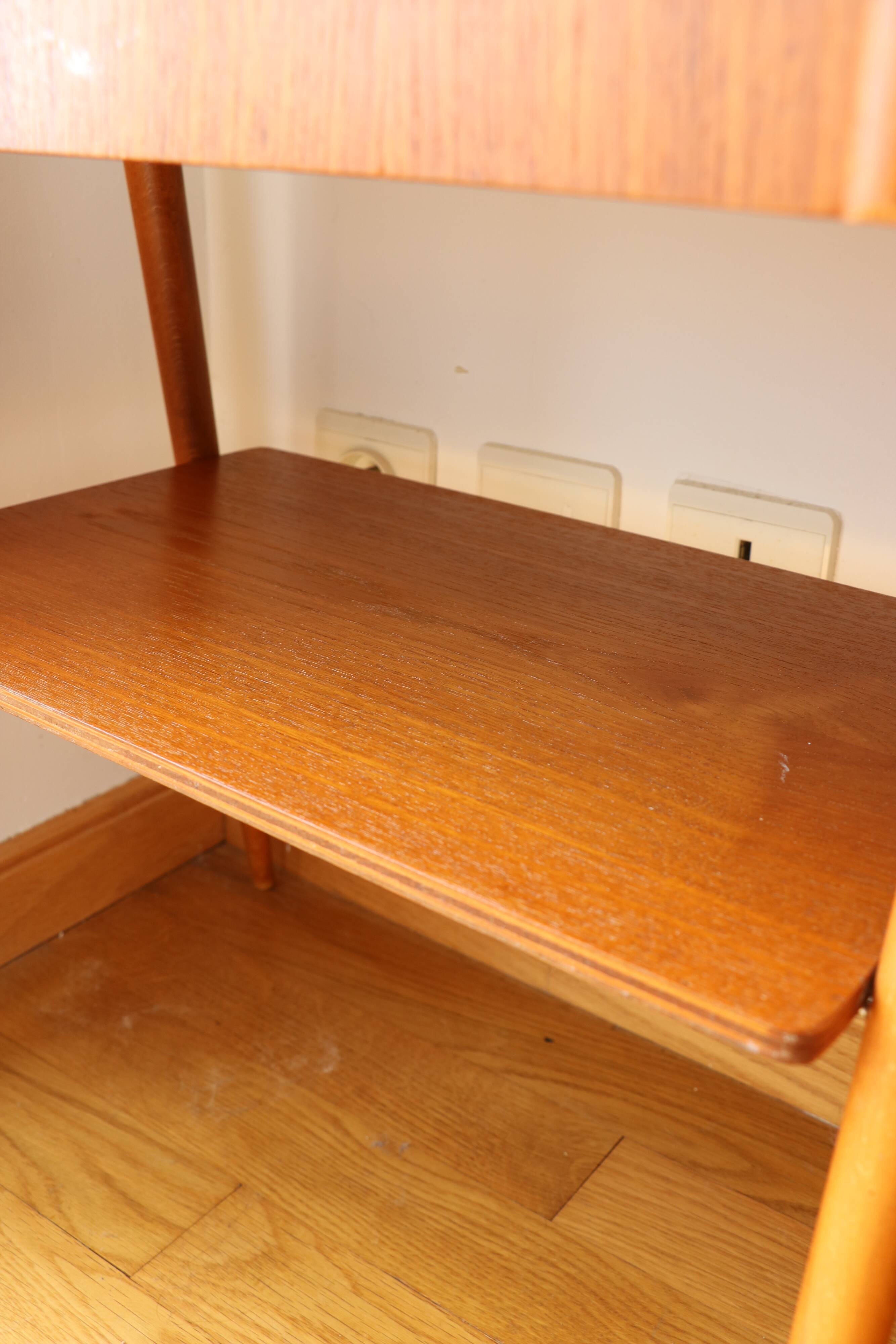 Pair of teak bedside tables, Carlström Möbelfabrik, Sweden 1960