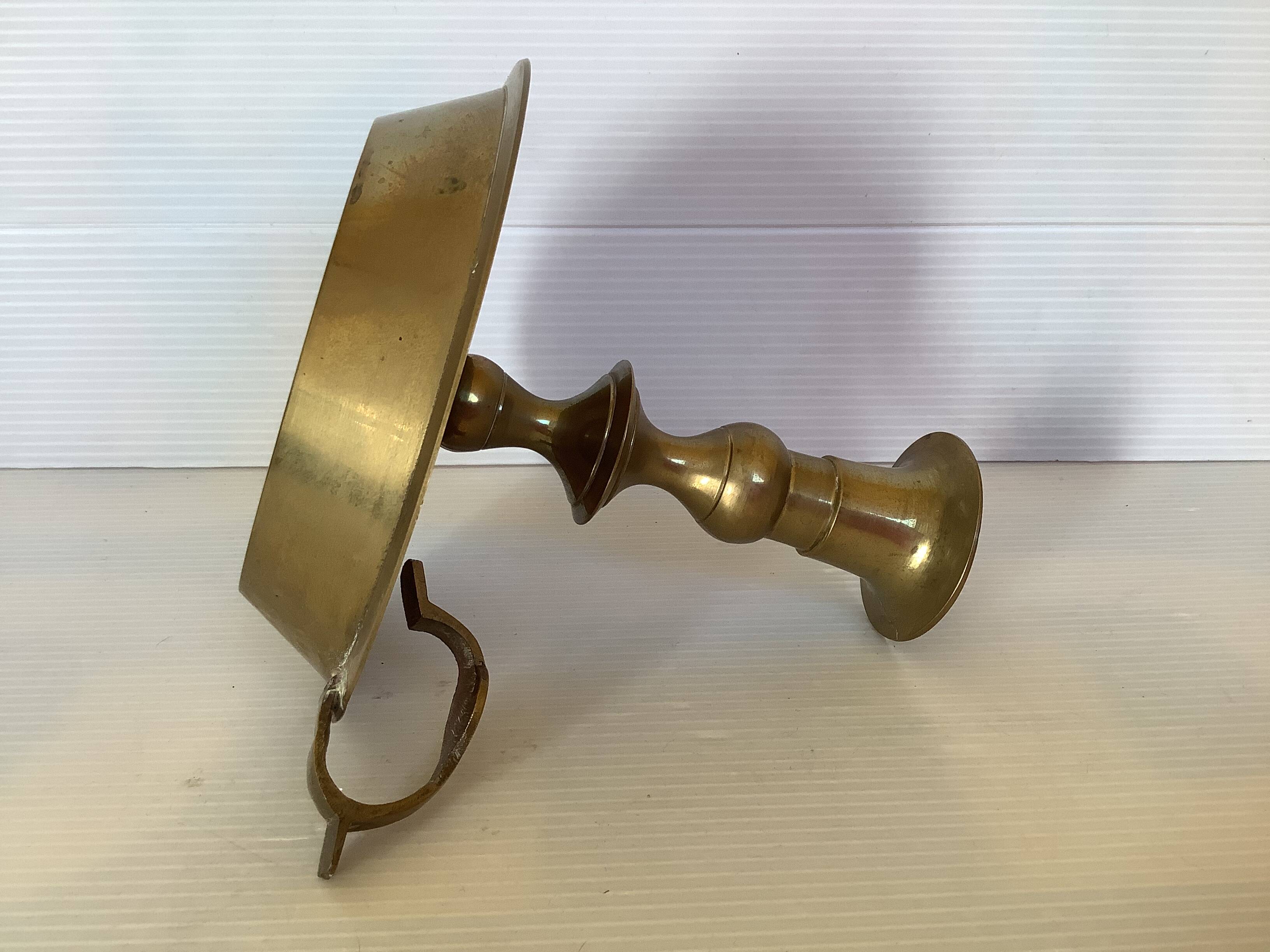 Brass cellar rat candle holder