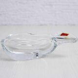 Empty crystal pear pocket ashtray