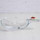 Empty crystal pear pocket ashtray