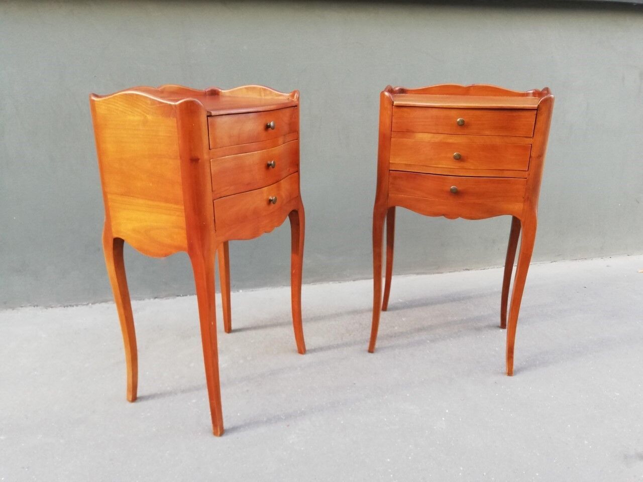 Pair of Louis XV style bedside tables