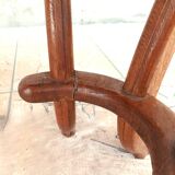 Brutalist table in solid oak