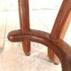 Brutalist table in solid oak