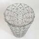 Pressed glass vase from the 60s Height 30 cm