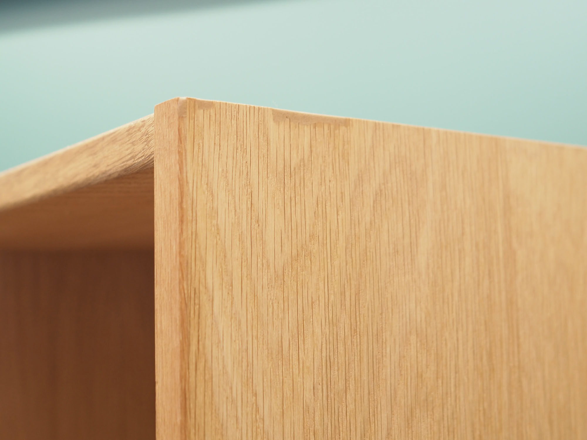 Ash bookcase, Danish design, 1960s, manufactured by Ansager Møbler