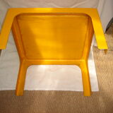 Circa 1970 orange resin coffee table