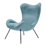 Armchair Madame, 50s, blue