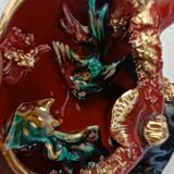 Ancienne lampe coquillage "Monaco" en ceramique