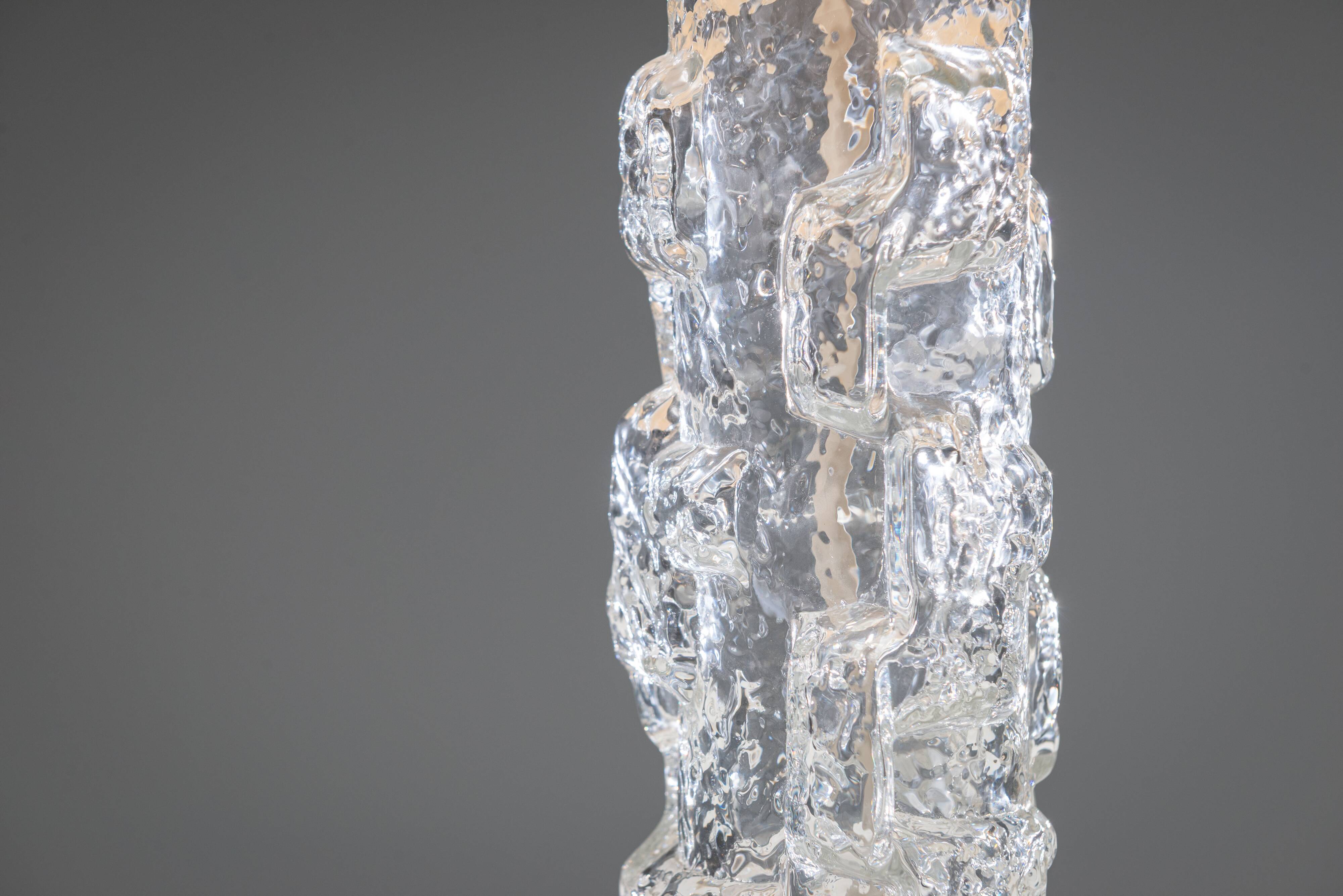 Reijmyre Glasbruk glass table lamp Sweden