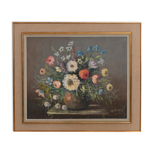 Huile sur toile Bouquet de fleurs