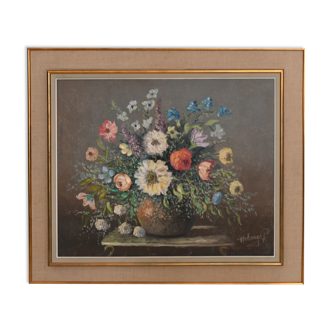 Oil on canvas Bouquet of flowers