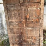 Antique overmantel mirror - decoration of palmettes and water leaves