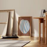 Abstract painting giclee print, 50x70cm
