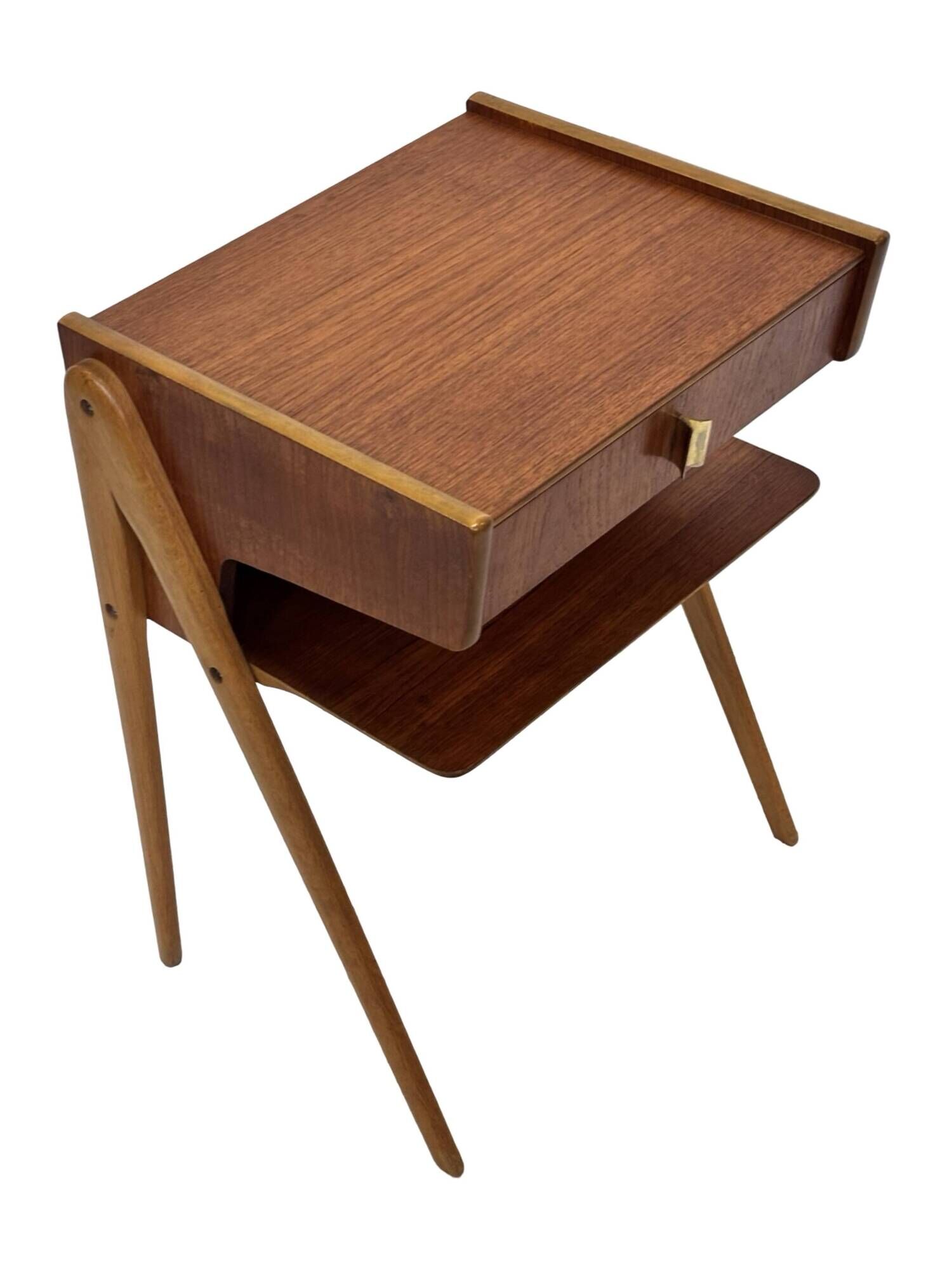 Vintage Scandinavian teak side table/bedside table and 60's Design