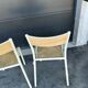 Paire de chaise Mullca 510 version beige et naturel