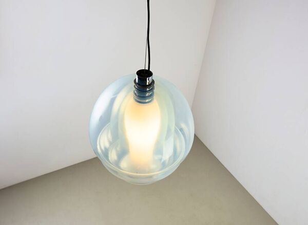Lampe à suspension Carlo Nason LS134 pour Mazzega Italie années 1960