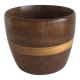 Vintage teak and birch bowl