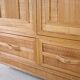 Wardrobe in rattan and raffia