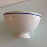 Old white bowl with blue gien porcelain eder