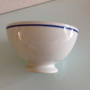 Bol blanc à liseré bleu en porcelaine de Gien