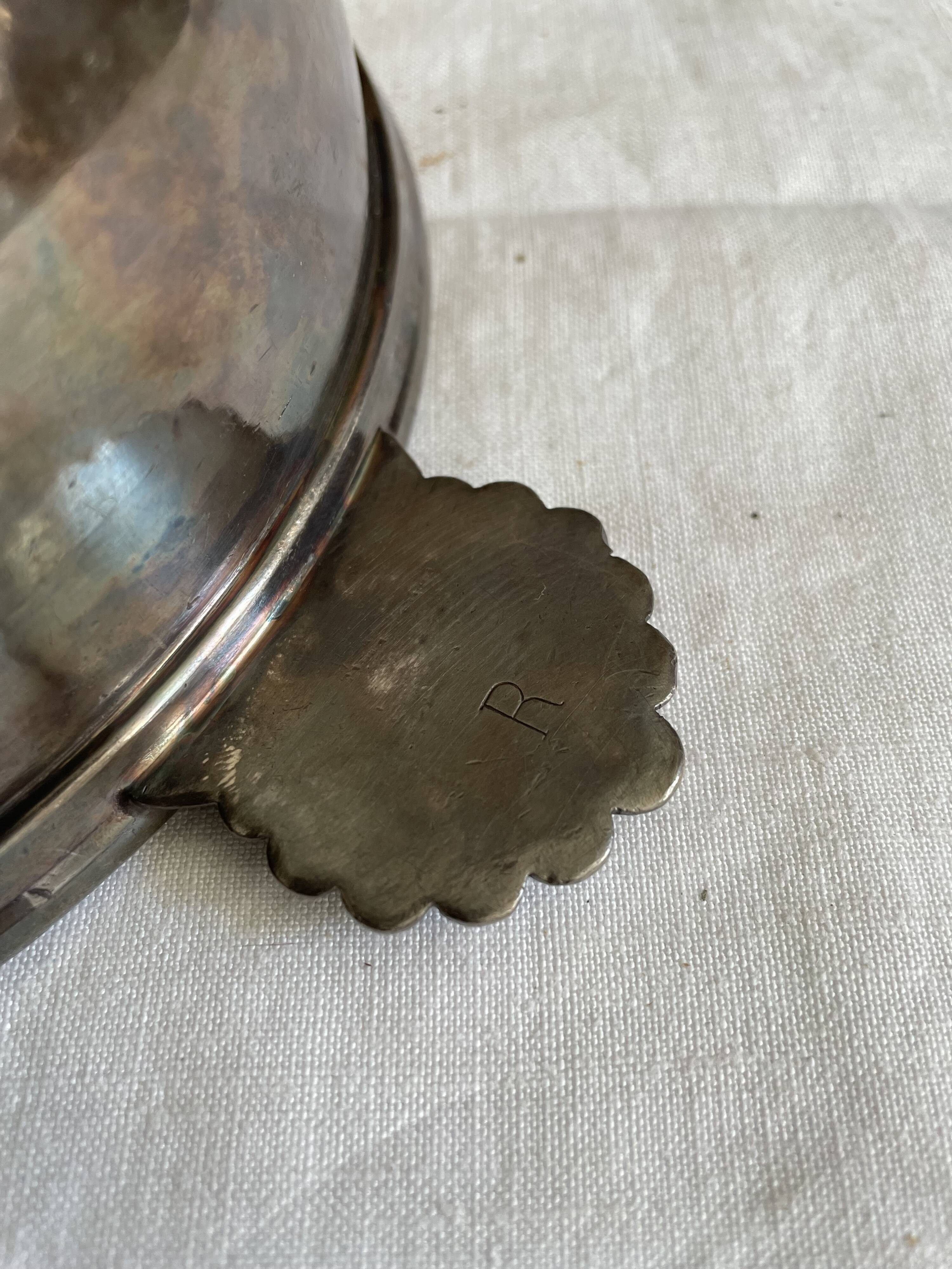 Bowl handles silver metal sheet