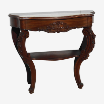 Louis XV style console with marble