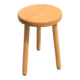 Vintage varnished beech tripod stool