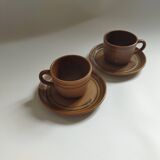 Sarreguemines "Savoie" coffee cups