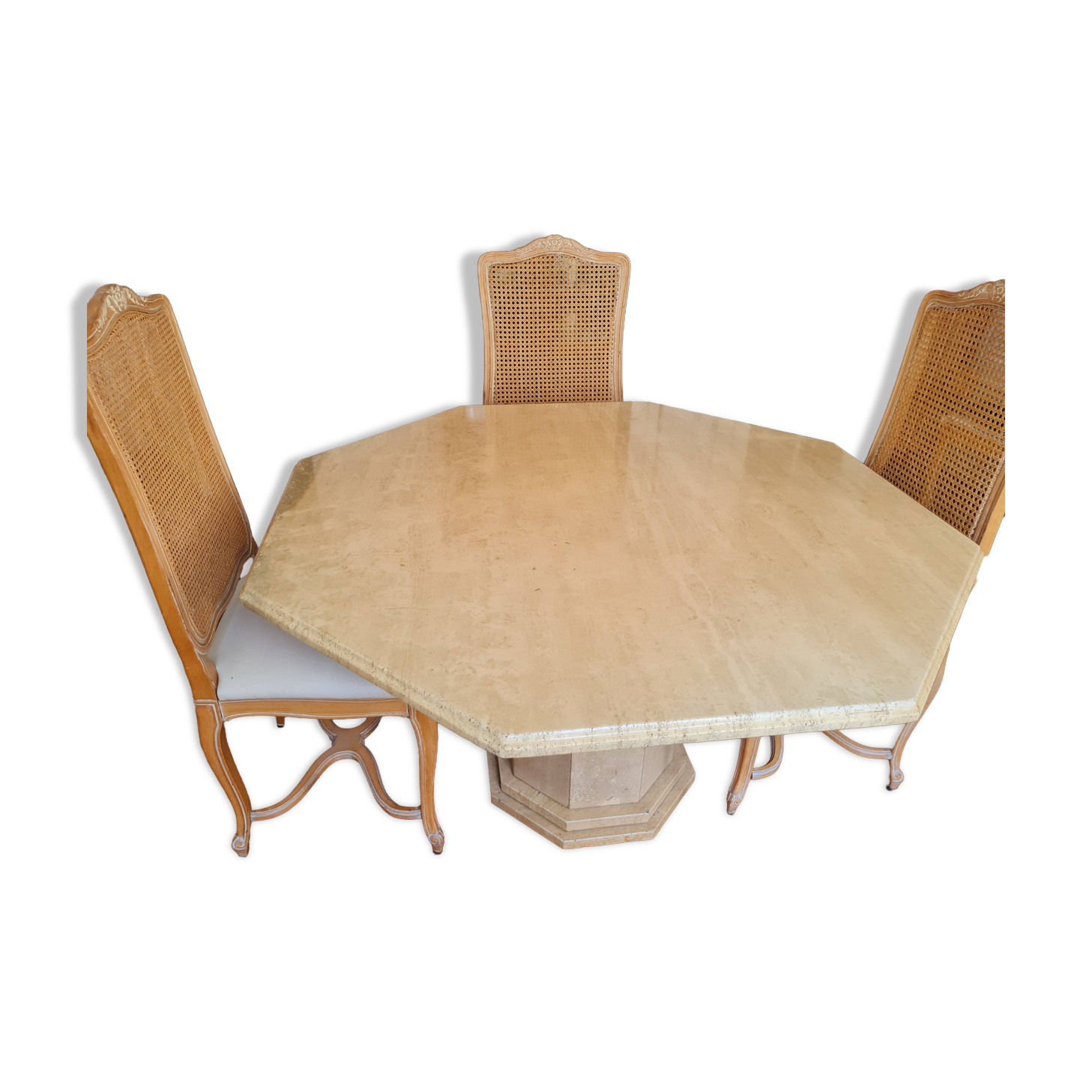 Travertine table