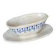 Vintage blue and white earthenware sauceboat – Boch La Louvière