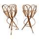Rattan wicker plant holder