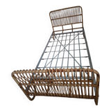 Vintage rattan bed
