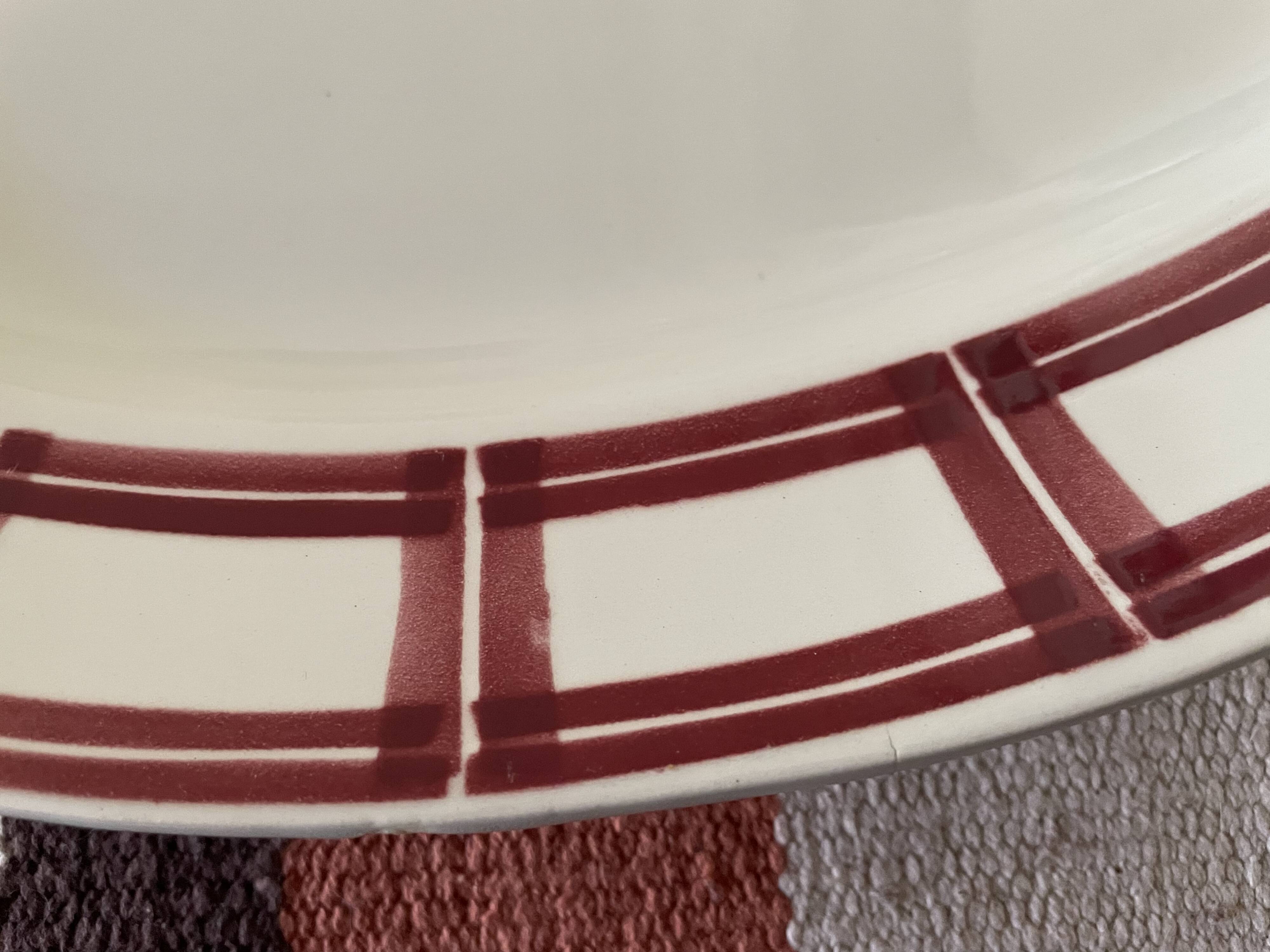Badonviller ironstone oval dish