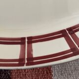 Plat ovale terre de fer Badonviller
