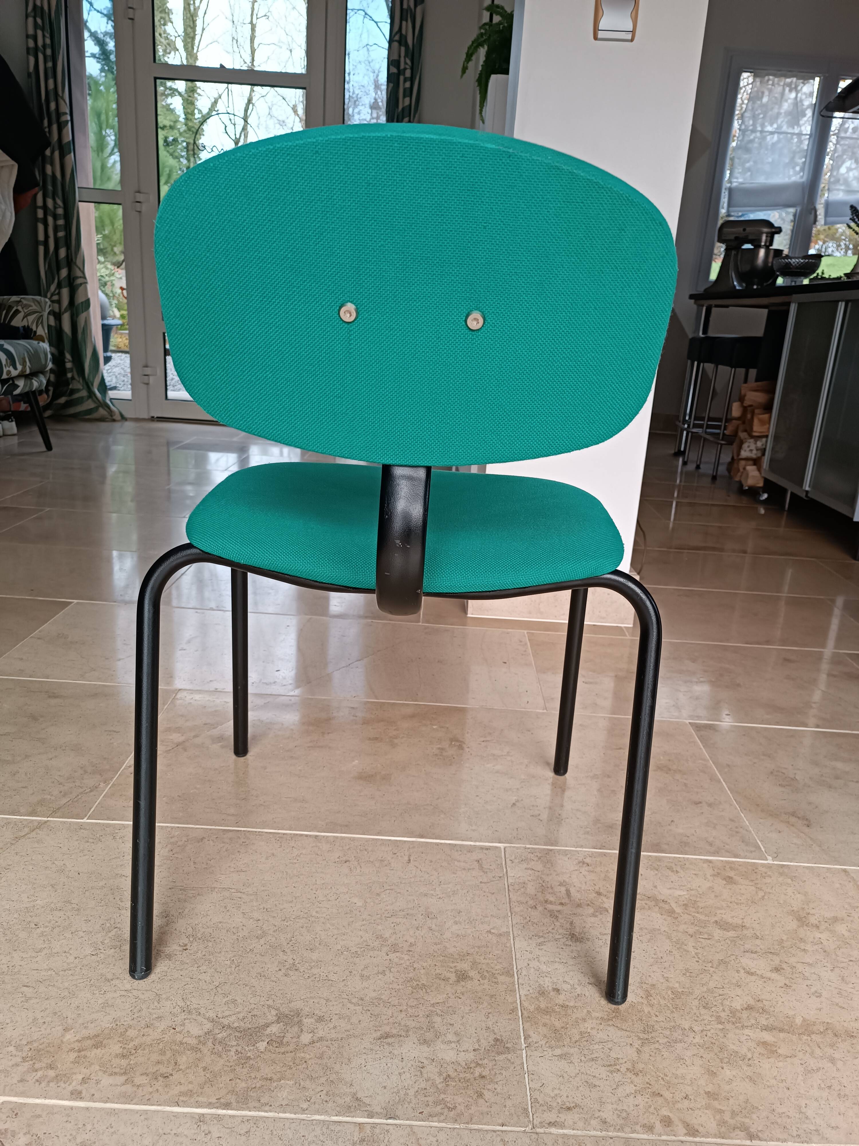 Strafor green chair, model 420-440