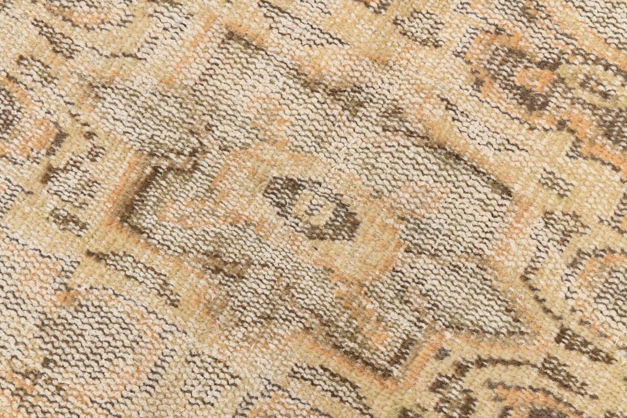 6x9 Peach Yellow Soft Pastel Turkish Vintage Rug, 185x276Cm SK 5250