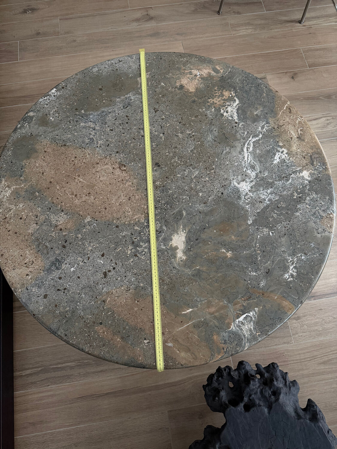Fossil stone marble coffee table