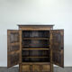 Late 19th century Breton cherry wood wardrobe