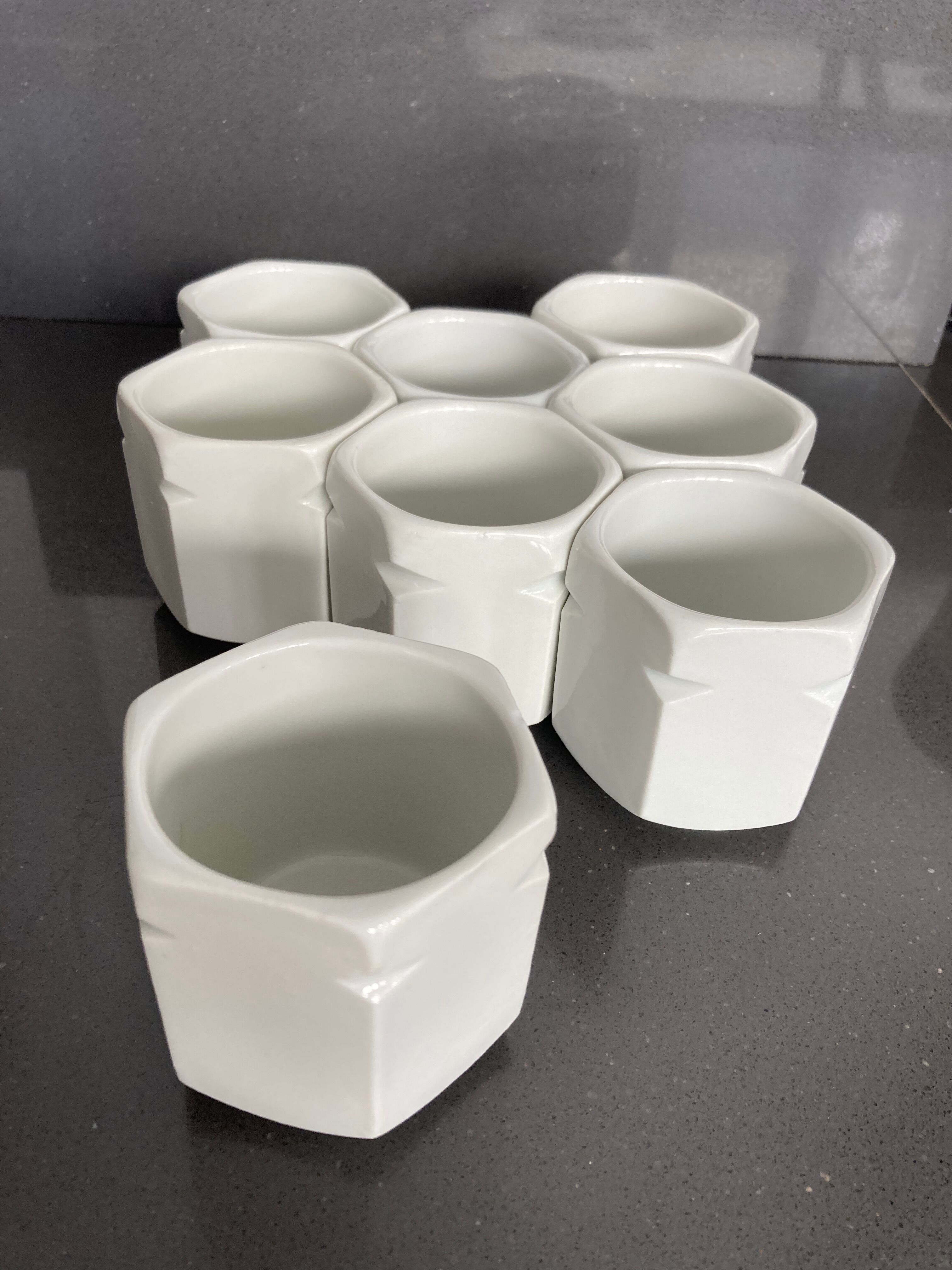 set of 8 jars yogurt porcelain Yalacta