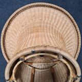 Vintage Egon Eiermann wicker chair model E 10