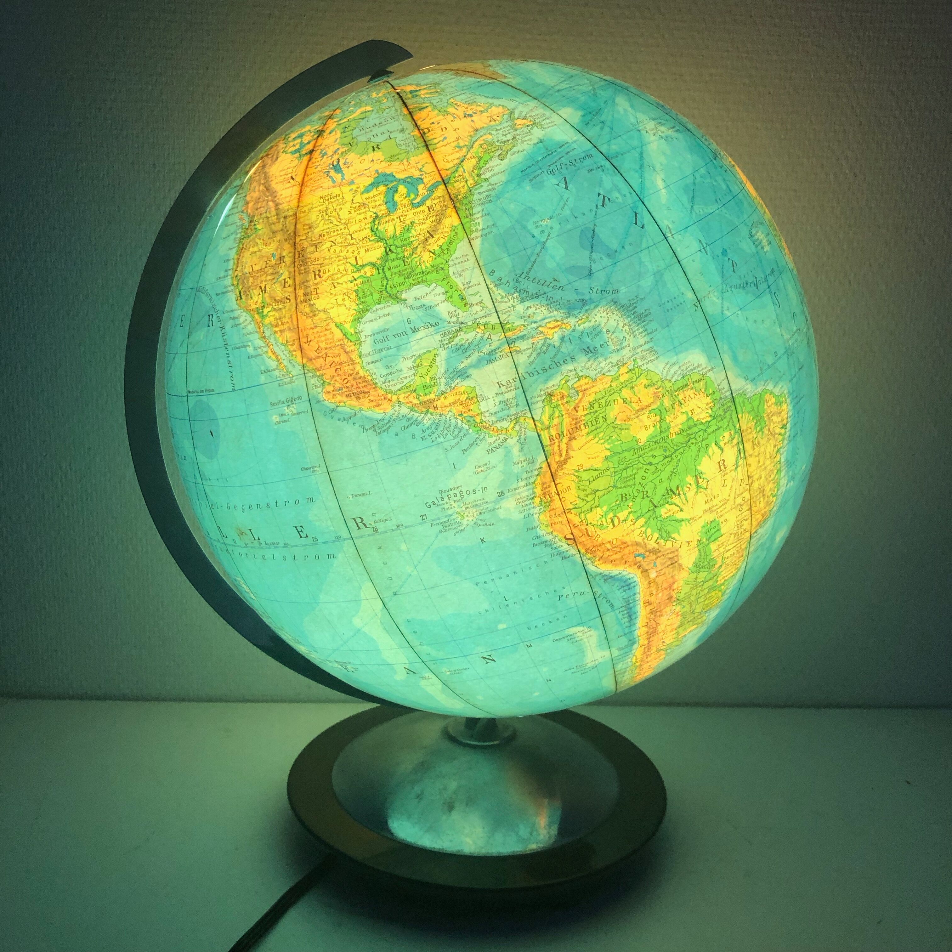 Globe earth columbus duo vintage 1960 43cm