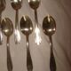 12 silver-plated metal teaspoons from the "Art Deco" period.