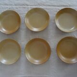 6 hollow plates cap Grès Village CNP France