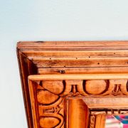 Antique mirror with bevelled glass