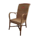 Vintage rattan armchair