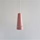 Pink conical pendant lamp from Evenblij, The Netherlands 1960's