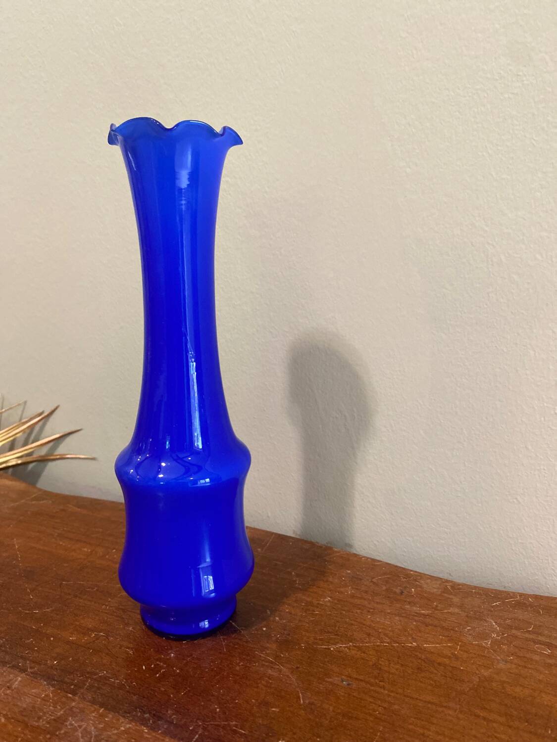 Cobalt blue vase